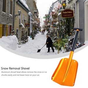 Snow Shovels Heavy Duty Snow Removal Shovels - Foldable Cordless Snow Shovel 21 x 11 Utility Ice Shovel for Car Driveway