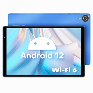 teclast tablet 10 inch android 12 tablets, p25t 64gb rom 1tb expand tablets, android 12 3gb ram wi-fi 6 tablet pc, tableta with 1.8ghz 4-core cpu, 2.4g+5g wifi, 10.1'' ips screen,dual cameras, stereo