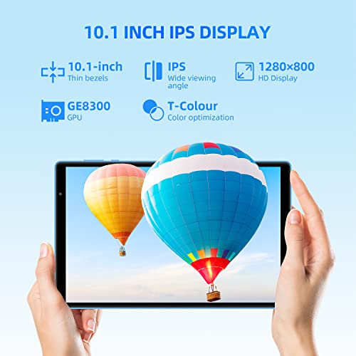 TECLAST Tablet 10 inch Android 12 Tablets, P25T 64GB ROM 1TB Expand Tablets, Android 12 3GB RAM Wi-Fi 6 Tablet PC, Tableta with 1.8Ghz 4-core CPU, 2.4g+5g WiFi, 10.1'' IPS Screen,Dual Cameras, Stereo