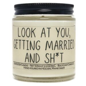 Look At You, Getting Married and Sh*t Soy Candle (Vanilla Cupcake, 3.5 oz)