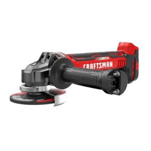 craftsman v20 cordless angle grinder, 4-1/2 inch, bare tool only (cmcg451b)
