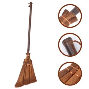 DOITOOL Broom Small Broom for Kids and Toddlers, Wood Handle Broom, Kids Size 23.2”, Toy Broom Cinnamon Broom