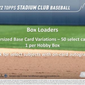 2022 Topps Stadium Club Baseball Hobby Box (16 Packs/8 Cards: 2 Autos)