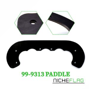 NICHEFLAG 99-9313 Snowblower Paddles with 133-5585 Scraper 108-4921 Belt Replaces 55-9250, 55-9251, 88-0771, 125-1128 for Toro Power 210R, 221E, 221R, 421QE, 421QR, 621, 621R, CCR6053 Snowthrowers