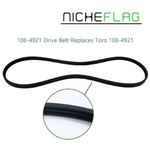 NICHEFLAG 99-9313 Snowblower Paddles with 133-5585 Scraper 108-4921 Belt Replaces 55-9250, 55-9251, 88-0771, 125-1128 for Toro Power 210R, 221E, 221R, 421QE, 421QR, 621, 621R, CCR6053 Snowthrowers