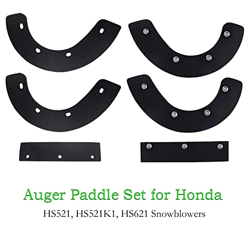 NICHEFLAG 72523-747-000 Auger Rubber Paddles Replaces Honda 72523-747-010, 72522-747-000, 72522-747-010 for Honda HS521, HS521K1, HS621 Snow Blowers