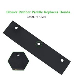 NICHEFLAG 72523-747-000 Auger Rubber Paddles Replaces Honda 72523-747-010, 72522-747-000, 72522-747-010 for Honda HS521, HS521K1, HS621 Snow Blowers