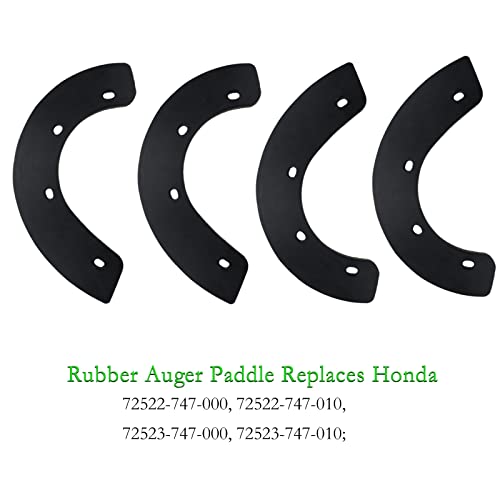 NICHEFLAG 72523-747-000 Auger Rubber Paddles Replaces Honda 72523-747-010, 72522-747-000, 72522-747-010 for Honda HS521, HS521K1, HS621 Snow Blowers