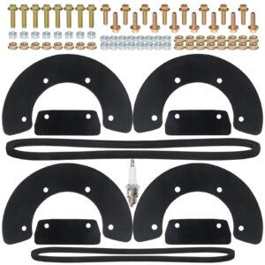 NICHEFLAG HS35 Paddles with 22431-727-013 Belt 23161-952-771 Belt Replace Honda HS35 Paddles, Honda HS35 Snowblower Paddles, 1003375, 1003391, 72521-730-003 72552-730-003 for Honda HS35A Snow Throwers