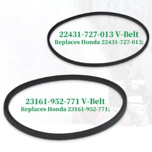 NICHEFLAG HS35 Paddles with 22431-727-013 Belt 23161-952-771 Belt Replace Honda HS35 Paddles, Honda HS35 Snowblower Paddles, 1003375, 1003391, 72521-730-003 72552-730-003 for Honda HS35A Snow Throwers