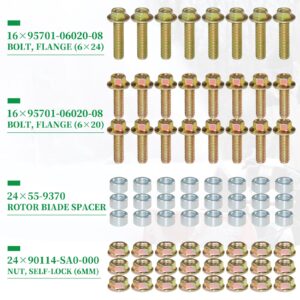 NICHEFLAG HS35 Paddles with 22431-727-013 Belt 23161-952-771 Belt Replace Honda HS35 Paddles, Honda HS35 Snowblower Paddles, 1003375, 1003391, 72521-730-003 72552-730-003 for Honda HS35A Snow Throwers