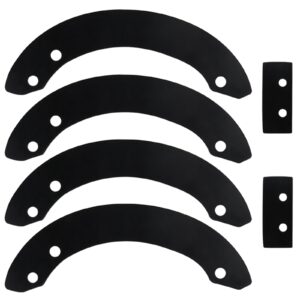 NICHEFLAG 06720-V10-030 Paddles with 22431-V10-013 Belt Replaces Honda HS520 Paddles, Honda HS720 Paddles, 06720 V10 030 for Honda HS520A, HS520AA, HS520AS, HS520ASA, HS520K1, HS720 AA Snow Blowers