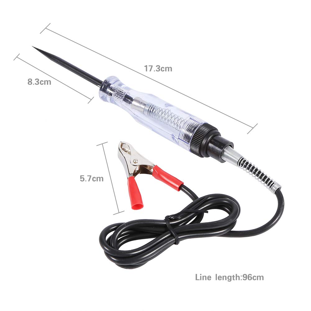 Wire Circuit Tester, Auto 6V 12V 24V DC Electrical Wire Circuit Tester Automotive Circuit Tester for Low Voltage Systems Switch Wires