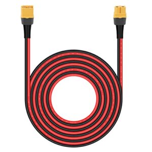 xt60 extention cable for solar panel rv automotive rc battery and portable power station solar generator 12awg 15ft 4.5m