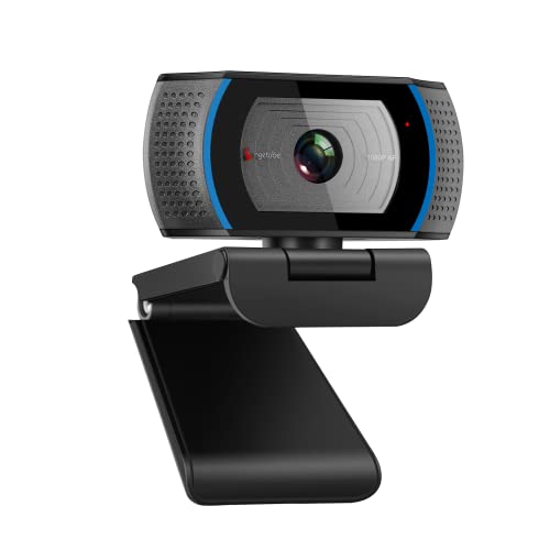 Angetube Webcam with Microphone and Privacy Cover，PC Camera Autofocus Webcam，1080P USB Web Camera with Software Control for Mac and Windows, PC Computer Camera Compatible with Zoom/Skype/Teams/OBS