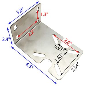 OZXNO Metal Housing Fixed Bracket for 10" and 20" Water Filter Housing Stainless Steel Water Filter Housing Bracket(Sliver)