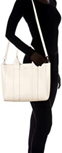 Ozok 50201 Women's Shoulder Bag, Tote Bag, Synthetic Leather, Faux Leather, 2-Way, Crossbody, White