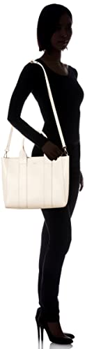 Ozok 50201 Women's Shoulder Bag, Tote Bag, Synthetic Leather, Faux Leather, 2-Way, Crossbody, White