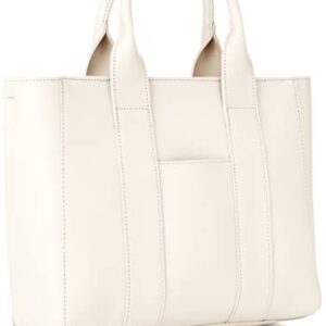 Ozok 50201 Women's Shoulder Bag, Tote Bag, Synthetic Leather, Faux Leather, 2-Way, Crossbody, White