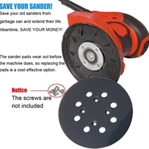 Standard 5" Hook and Loop Replacement Sander Pad for Milwaukee 2648-20 & 2648-21 Random Orbit Sanders