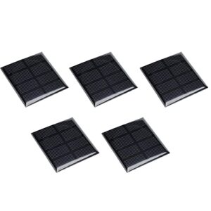 dmiotech 5 pack 2v 160ma 60mm x 60mm mini solar panel cell for diy electric power project