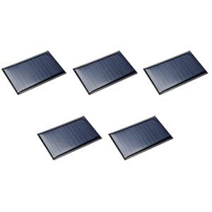 dmiotech 5 pack 6v 60ma 72mm x 45mm mini solar panel cell for diy electric power project