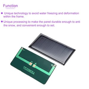 DMiotech 5 Pack 5V 60mA 68mm x 37mm Mini Solar Panel Cell for DIY Electric Power Project