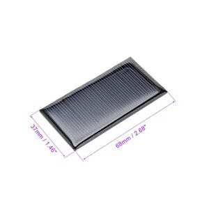 DMiotech 5 Pack 5V 60mA 68mm x 37mm Mini Solar Panel Cell for DIY Electric Power Project