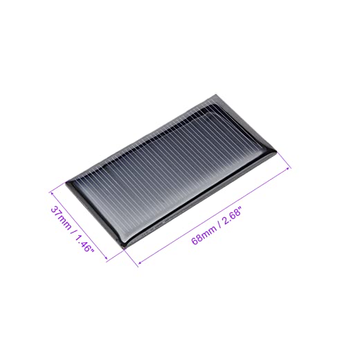 DMiotech 5 Pack 5V 60mA 68mm x 37mm Mini Solar Panel Cell for DIY Electric Power Project