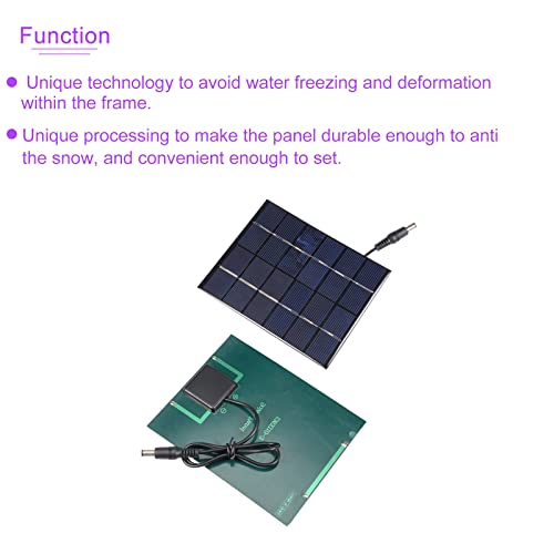 DMiotech 6V 2W 136mm x 110mm Mini Solar Panel Cell for DIY Electric Power Project