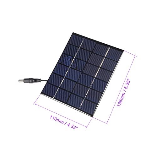 DMiotech 6V 2W 136mm x 110mm Mini Solar Panel Cell for DIY Electric Power Project