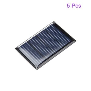 DMiotech 5 Pack 2V 60mA 43mm x 30mm Mini Solar Panel Cell for DIY Electric Power Project