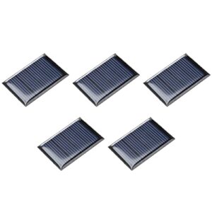 dmiotech 5 pack 2v 60ma 43mm x 30mm mini solar panel cell for diy electric power project