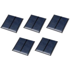 dmiotech 5 pack 5.5v 60ma 60mm x 60mm mini solar panel cell for diy electric power project