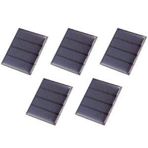 dmiotech 5 pack 2v 100ma 50.5mm x 40.5mm mini solar panel cell for diy electric power project
