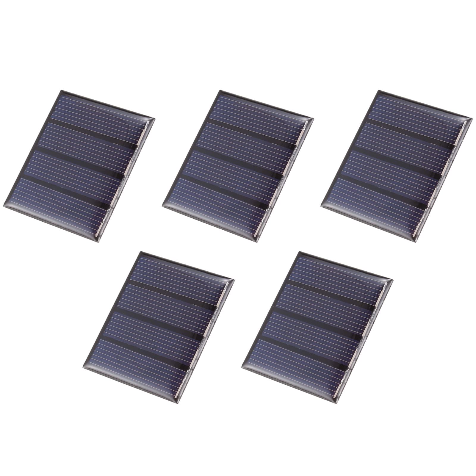 DMiotech 5 Pack 2V 100mA 50.5mm x 40.5mm Mini Solar Panel Cell for DIY Electric Power Project