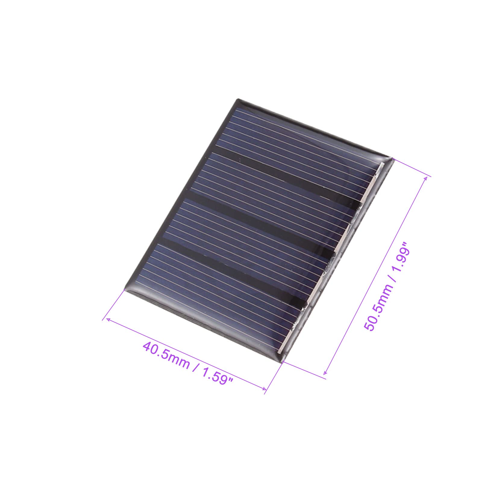 DMiotech 5 Pack 2V 100mA 50.5mm x 40.5mm Mini Solar Panel Cell for DIY Electric Power Project