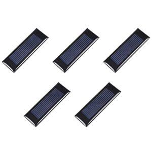 dmiotech 5 pack 0.5v 100ma 53mm x 18mm mini solar panel cell for diy electrical power project