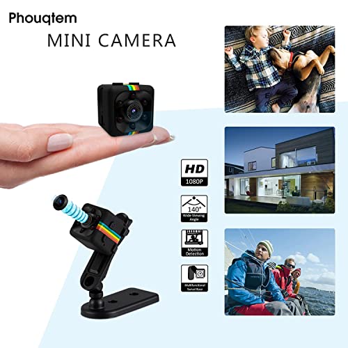 Jukllezan Mini Hidden Camera Wireless spy Camera Portable Nanny cam HD 1080P Camera with Night Vision and Motion Detection for Home Outdoor Office Features Small Camera