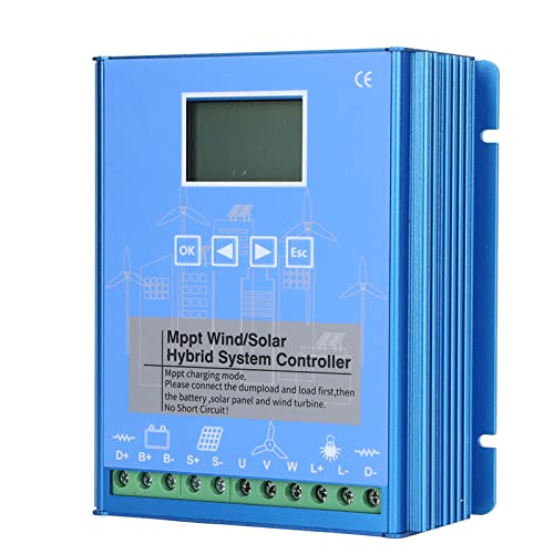 24V 48V MPPT Wind Solar Hybrid Controller Solar Wind Power Accessories, Universal LCD Energy Controller Wind 1000W Photovoltaic 1000W