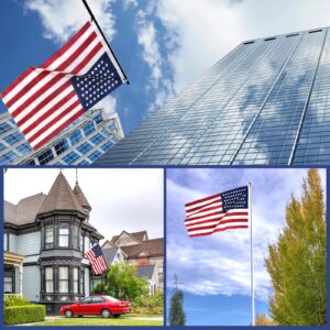 100% Made in USA American Flags 3x5 Ft Outside,American Flag Outdoor Heavy Duty,Us Flag 3x5 Longest Lasting Usa Flag, Built For Outdoor Use,(100% In Usa)