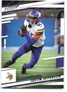 2022 panini prestige #192 justin jefferson nm-mt minnesota vikings football