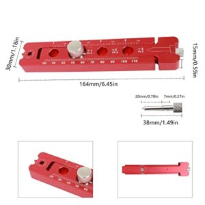 Aluminum Alloy Woodworking Drawing Compass, Woodworking Compass Scriber, Metric/Inch Adjustable Round Drawing Circle Ruler Fixed-point Marking Gauge Woodworking Scribe Gauges