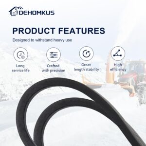 Snow Thrower Drive Belt for Cub Cadet Troy - Bilt Craftsman Huskee MTD 754-04201 754-04201A 954-04201 954-04201A - Snow Blowers V-Belt (3/8" x 36")