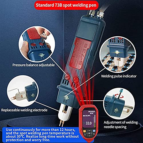 CHUNTIANMEI 801D Battery Spot Welder,Industrial Energy Storage Battery Welding Machine,12kw Pulse Spot Welder,Portable Precision Battery Welding Equipment for Battery Pack 18650 Lithium Batteries