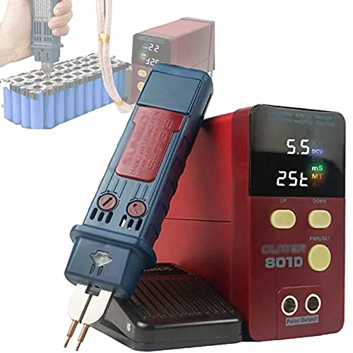 CHUNTIANMEI Portable Mini Battery Spot Welder, Battery Spot Welder Kit,100~240V Battery Spot Welder, Portable Pulse Welding Machine, for Battery Pack 18650 14500 Lithium Batteries