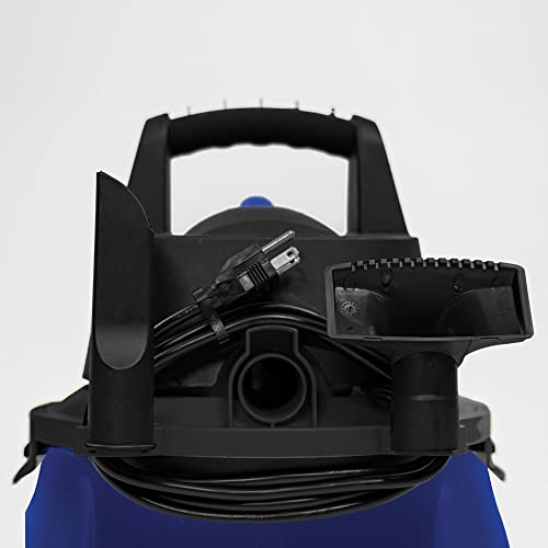 Koblenz WD-5 L2 Portable Wet-Dry Vacuum, 5 Gallon 3.5HP, Blue,Black 5 Year Warranty