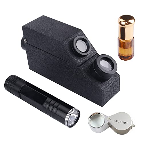 Gem Portable Refractometer, RHG181 1.30-1.81 Presidium Gemstone ldentification Tester for Jewelry, Gold ＆ Silver and Diamond, Lab Refractometers