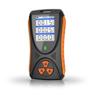 Geiger Counter Nuclear Radiation Detector,CHNADKS Upgraded Monitor Dosimeter,Rechargeable Beta Gamma X-ray Portable Handheld Radiation Monitor with LCD Display