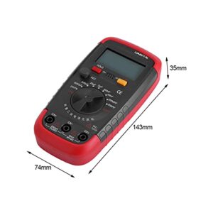 Digital Capacitance Meter, Multimeter Professional Capacitor Tester, 0.1pF-20,000uF Capacitor Tester, 9 Files Battery Powered Capacitor Meter Tester with 6013L LCD Display